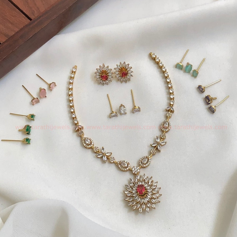 Party Wear Changeable Ad Necklace AC41