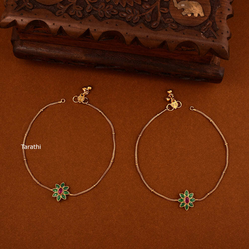 Elegant Jadau Anklets AK03