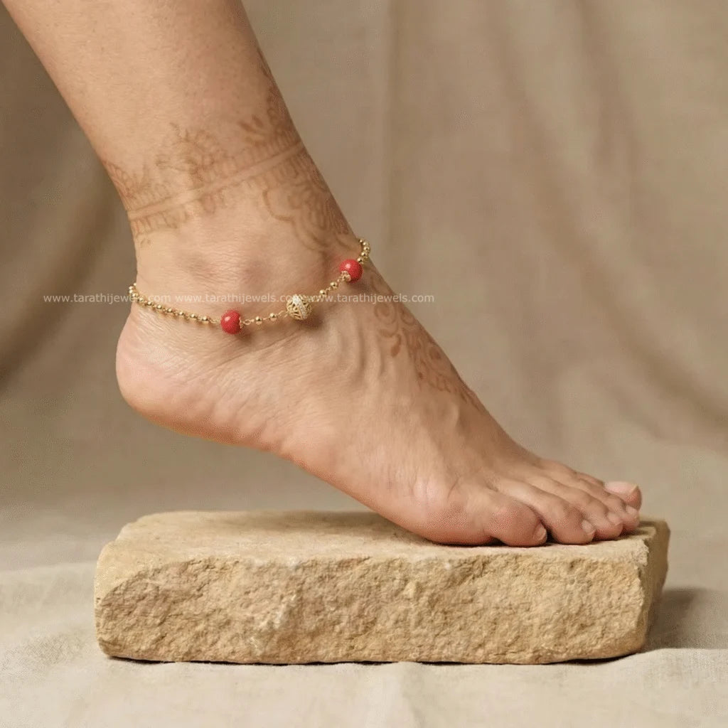 Gold Look alike Anklet AK34