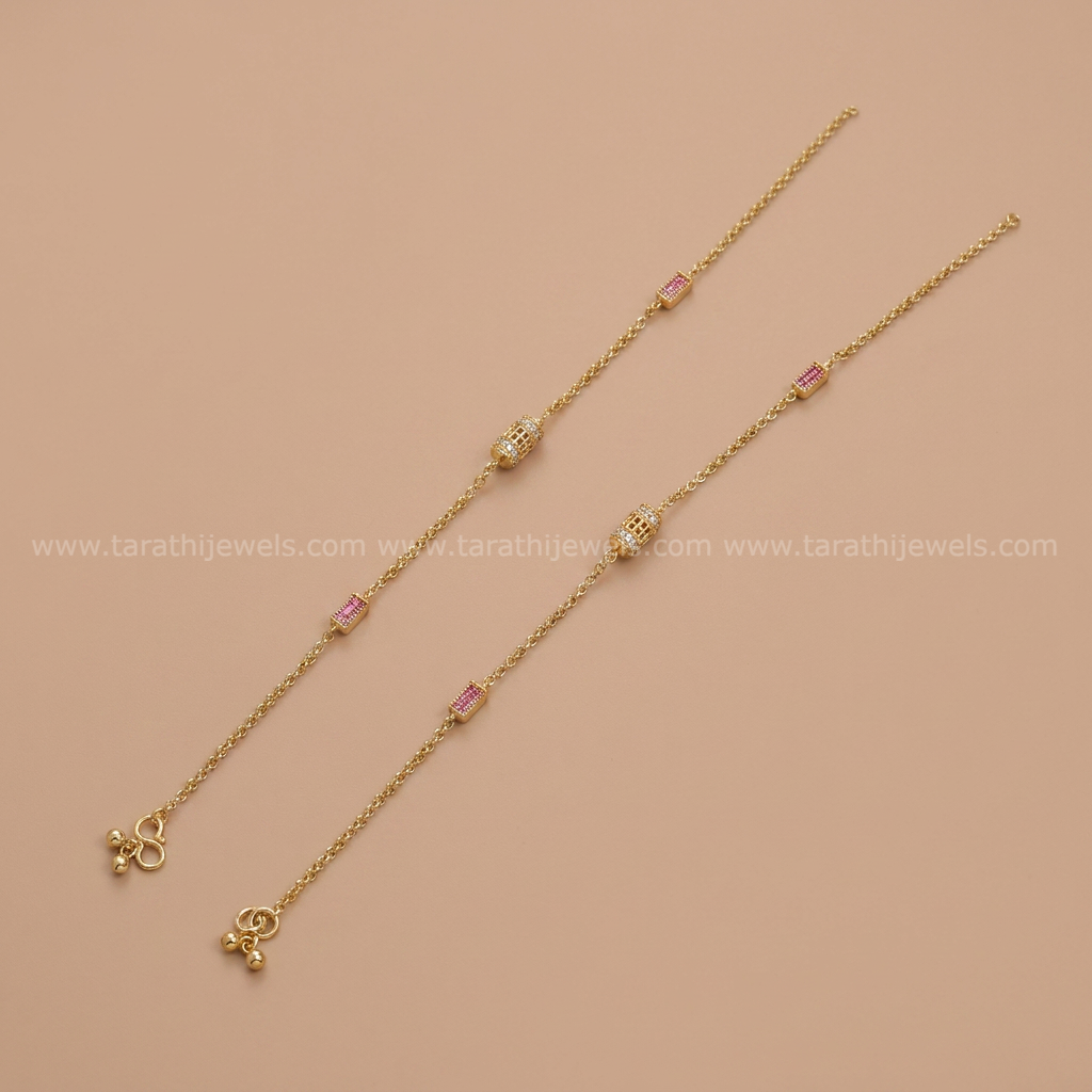 Gold Look alike Anklet AK42