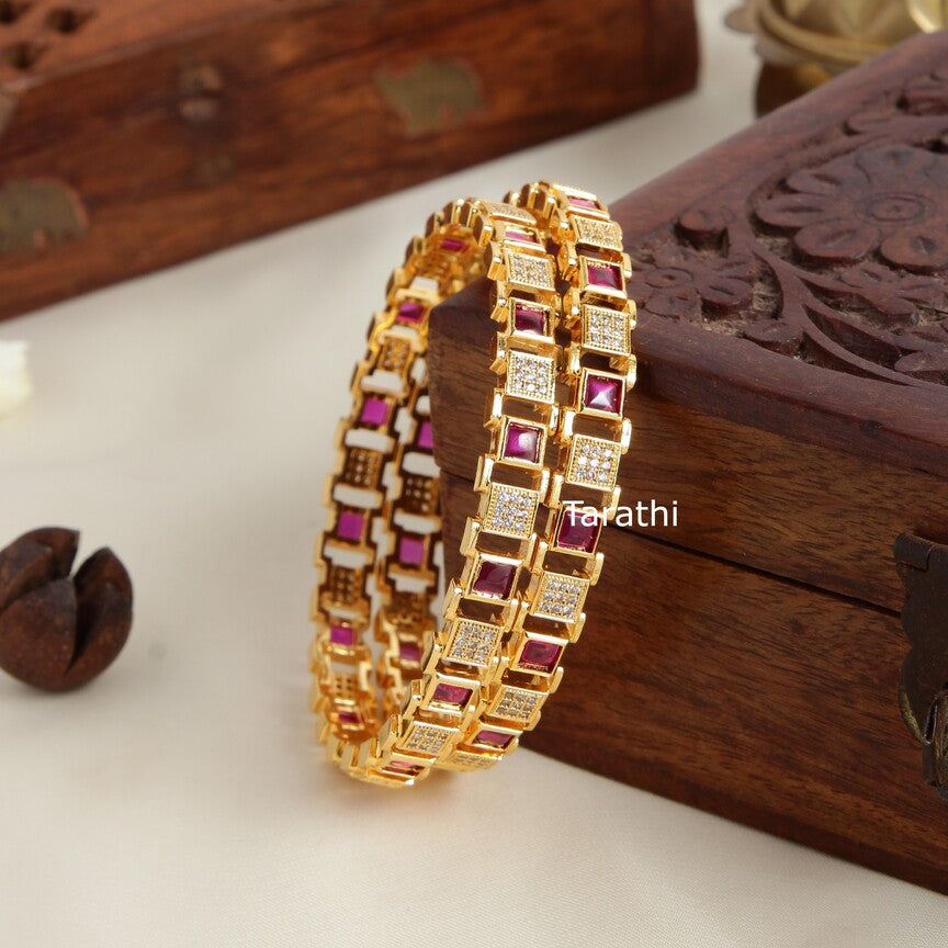 Square Design Ad Bangle BA206