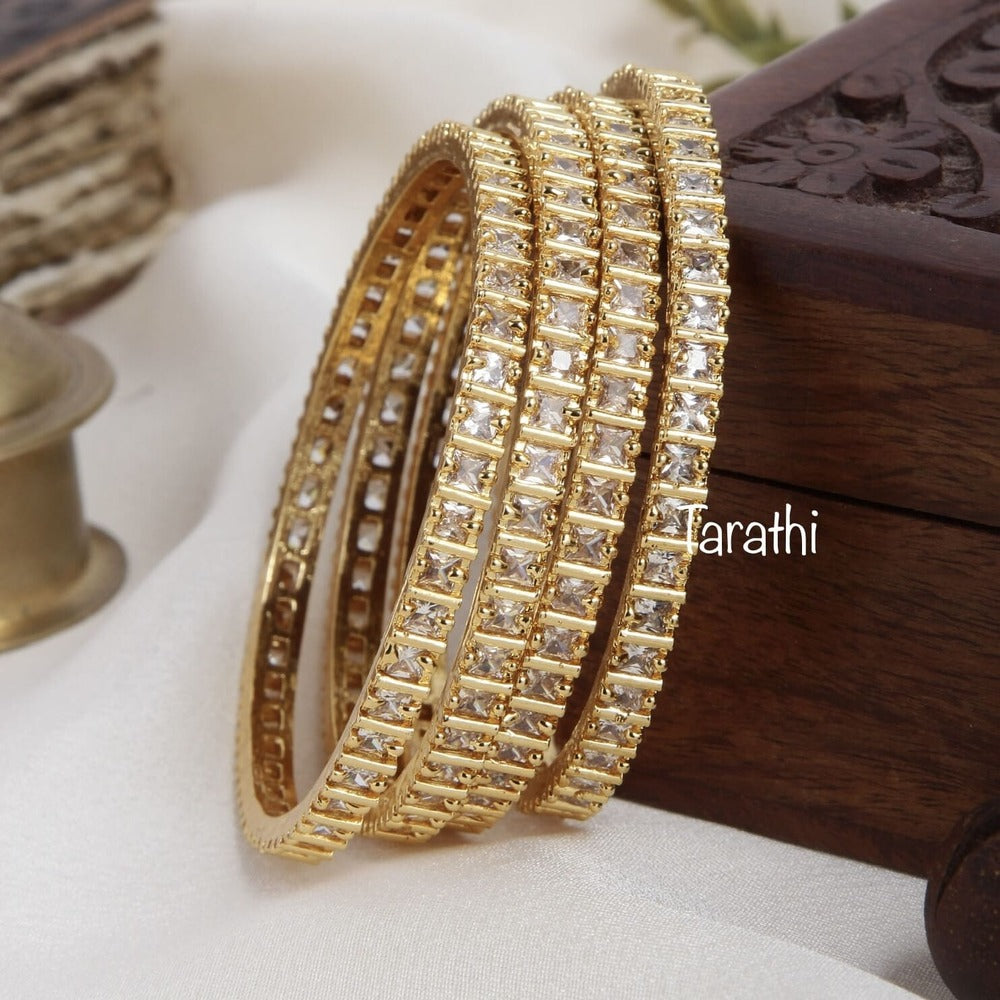 Gold Finish Ad Bangles BA41