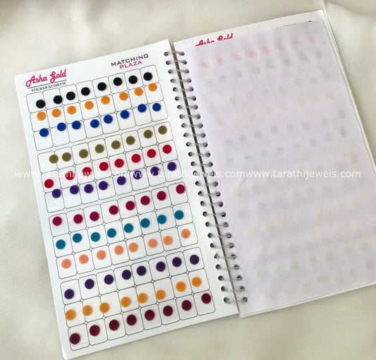 Asha Multi color Bindi Book BB20