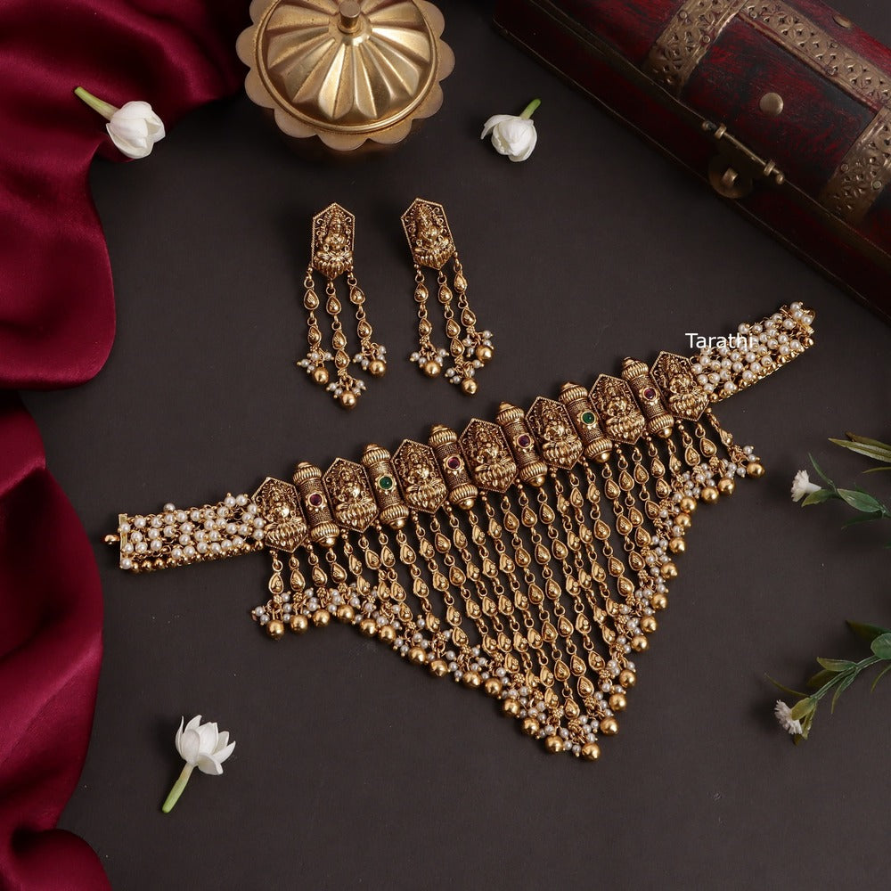 Amazing Lakshmi High Neck Choker CH224