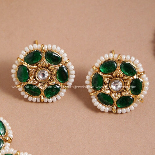 Green Stone Jadau Choker CH305