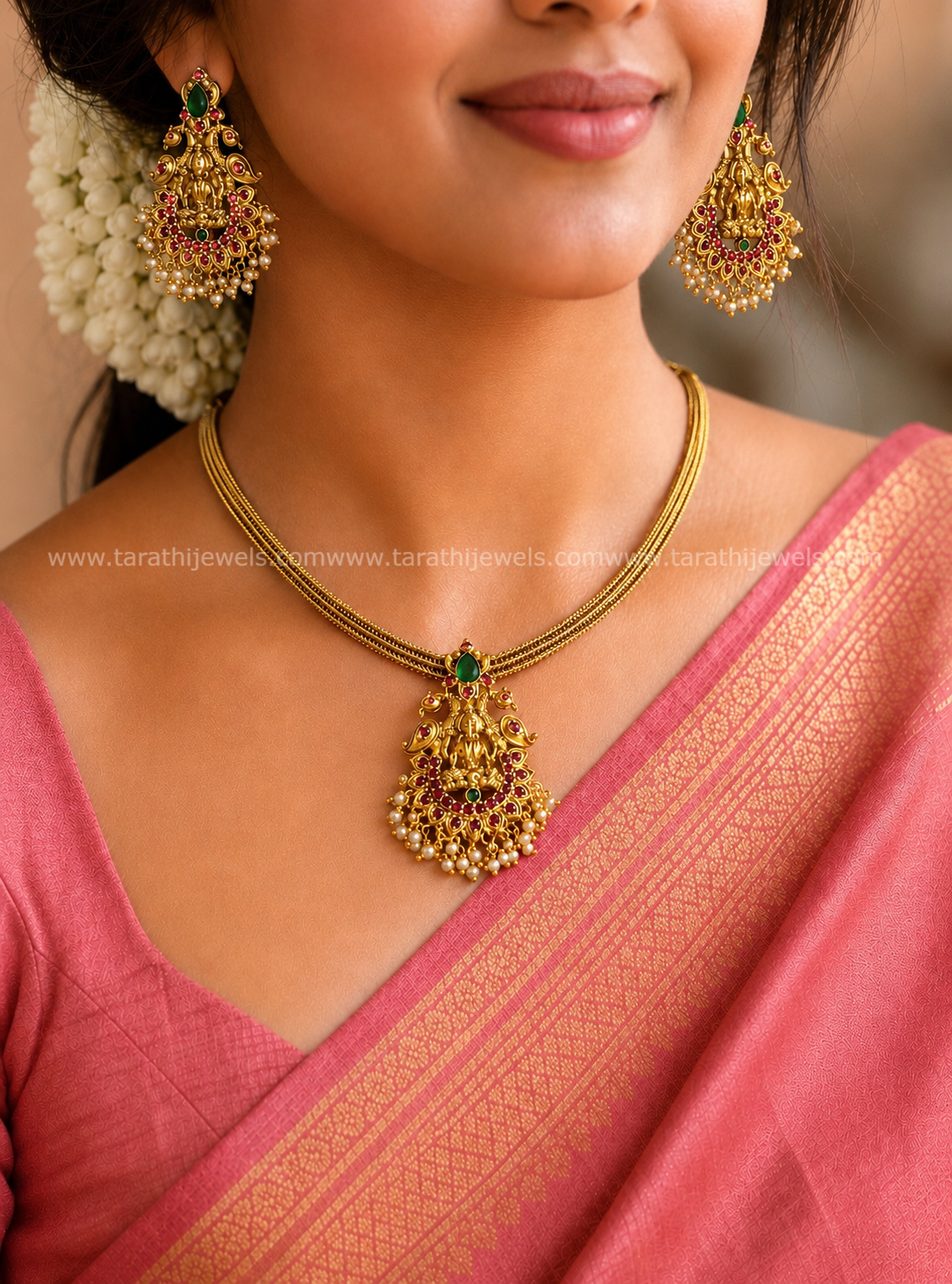 Lakshmi Ad stone Choker CH435