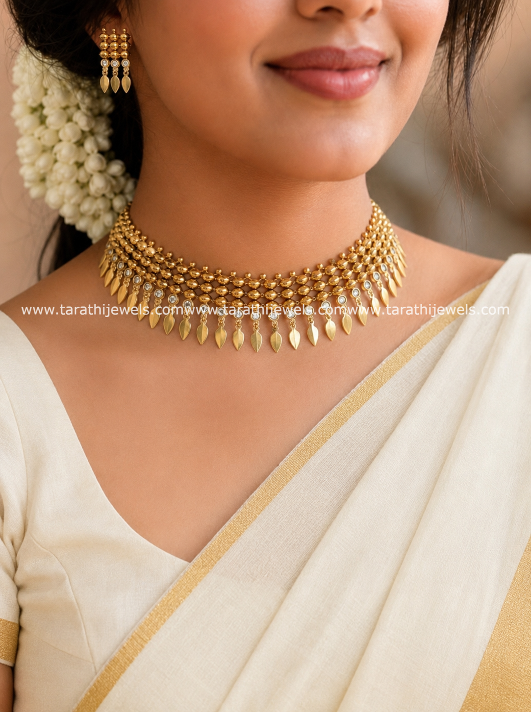 Gold Look alike Elakkathali Choker CH468