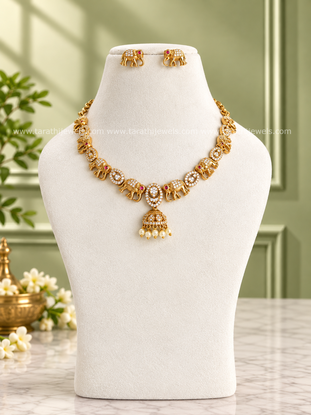 Elephant design Choker CH478