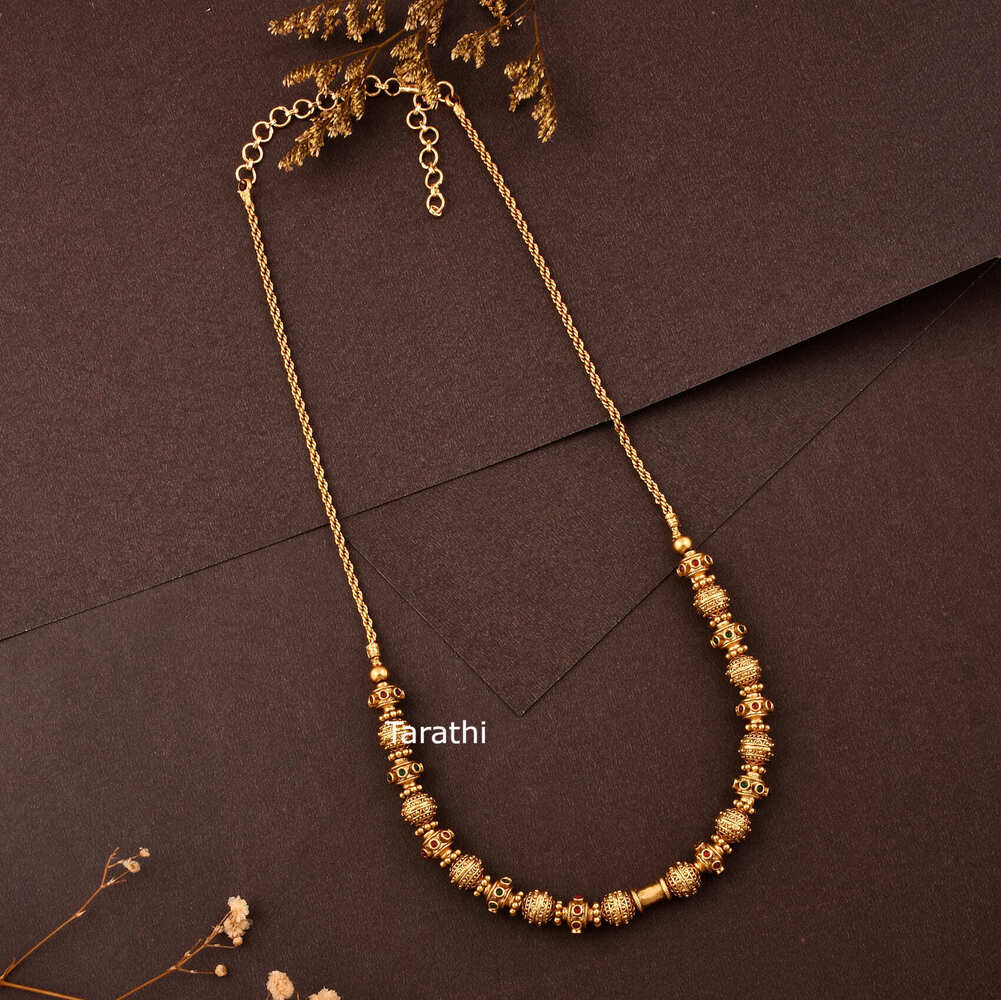 Gold Look alike Gold ball Kemp Maalai N399