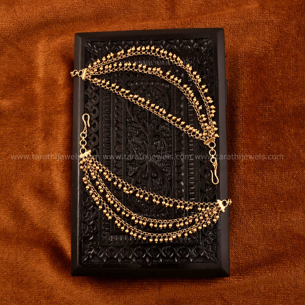 Traditional Three Layered Earring chain EC32