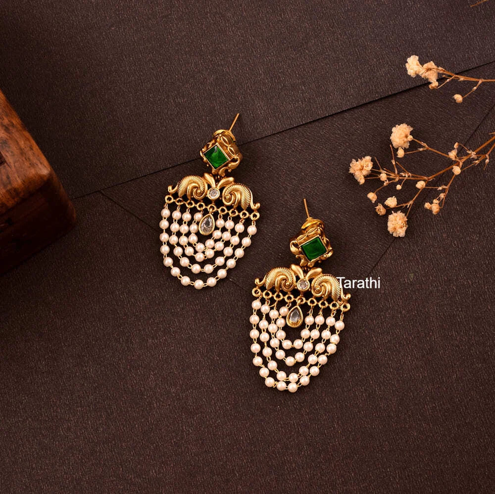 Stunning Pearl Drops Earrings EA378