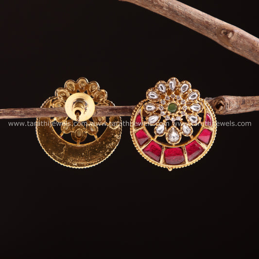 Half Moon Jadau Earrings EA721