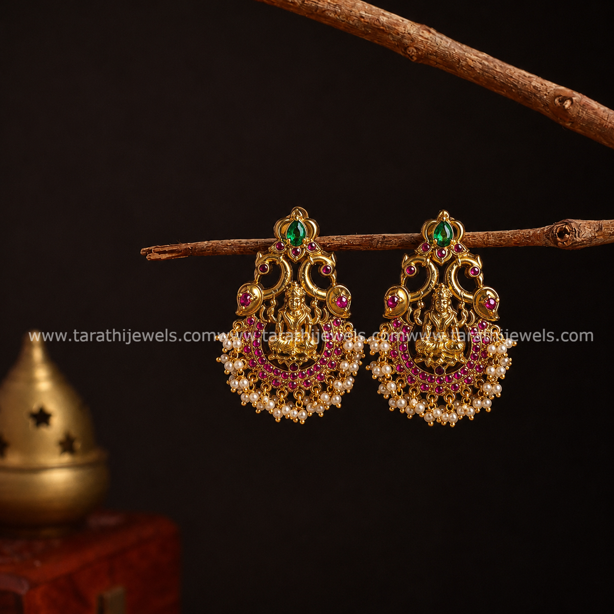 Lakshmi Pearl Drop Earrings EA761