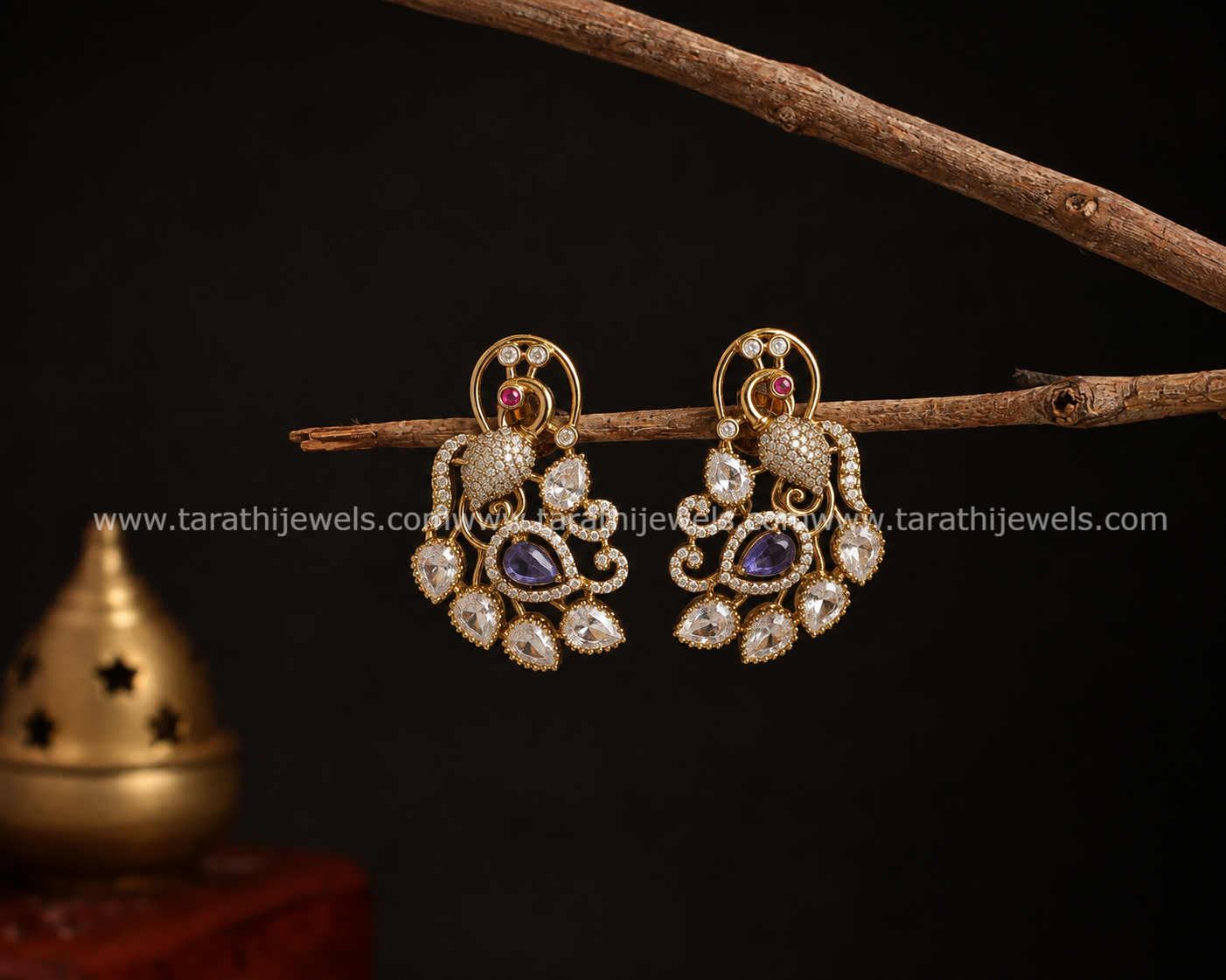 Peacock Ad Earring (Lavender)EA781
