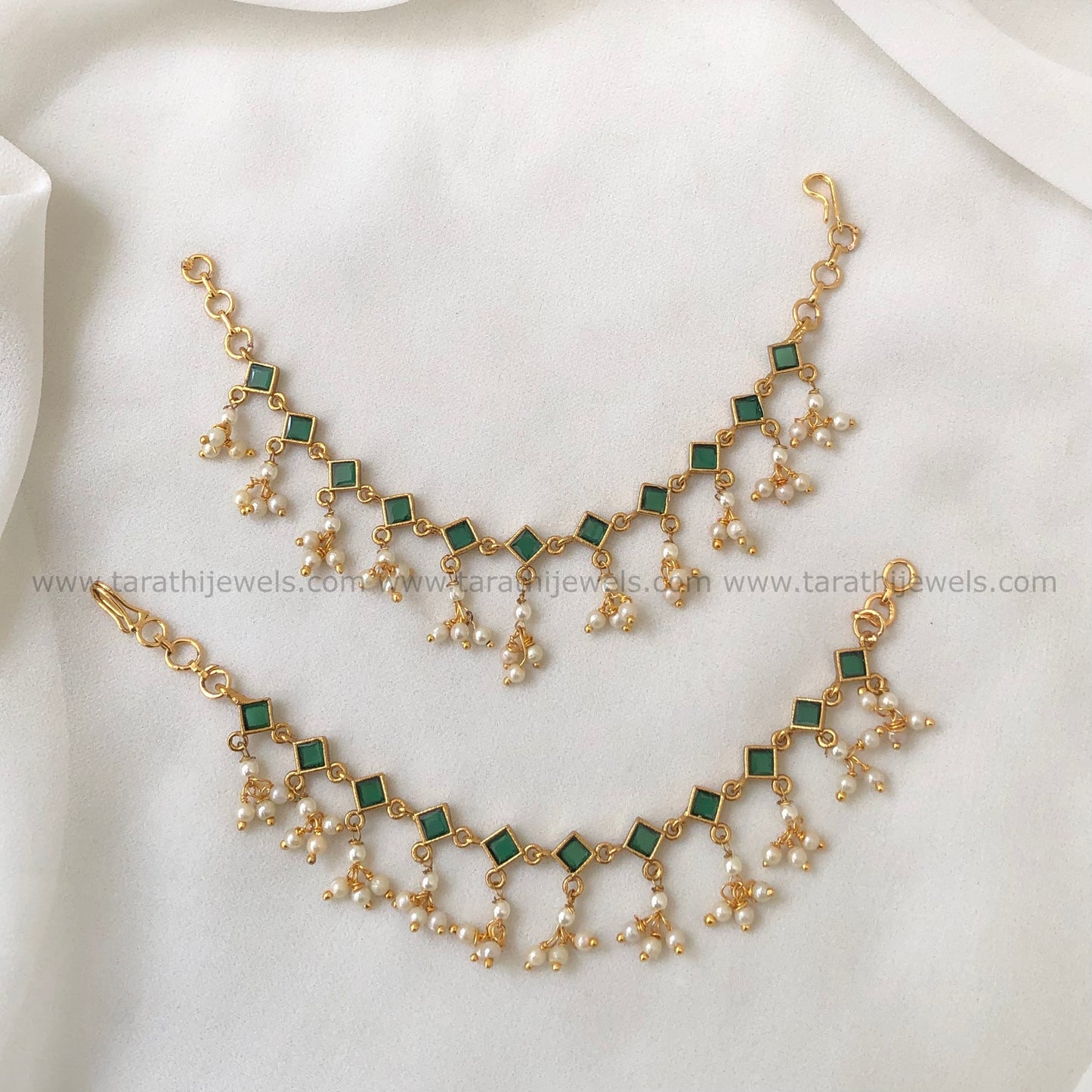 Pearl drops Earring chain EC164