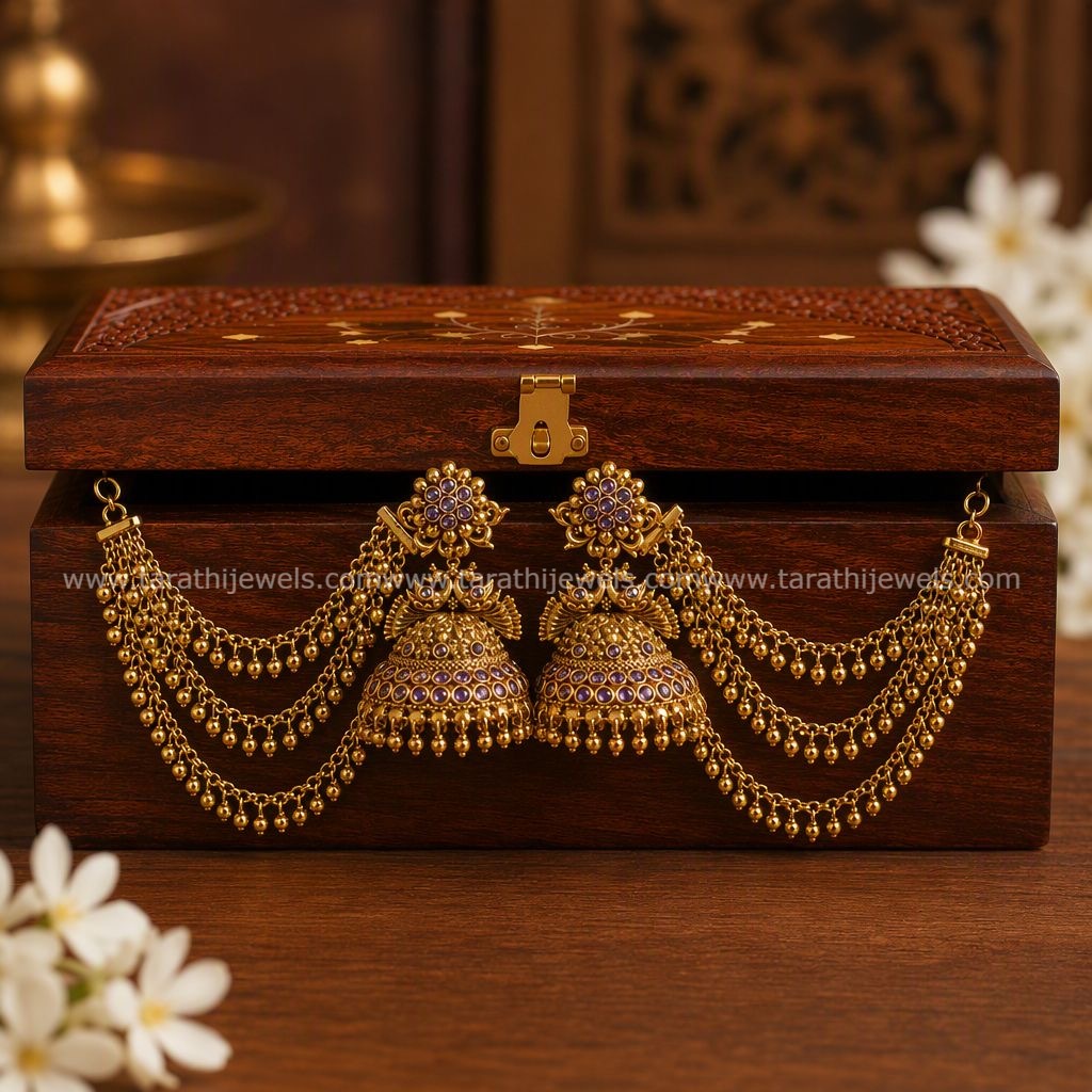 Earring Chain With Jumka ECJ02