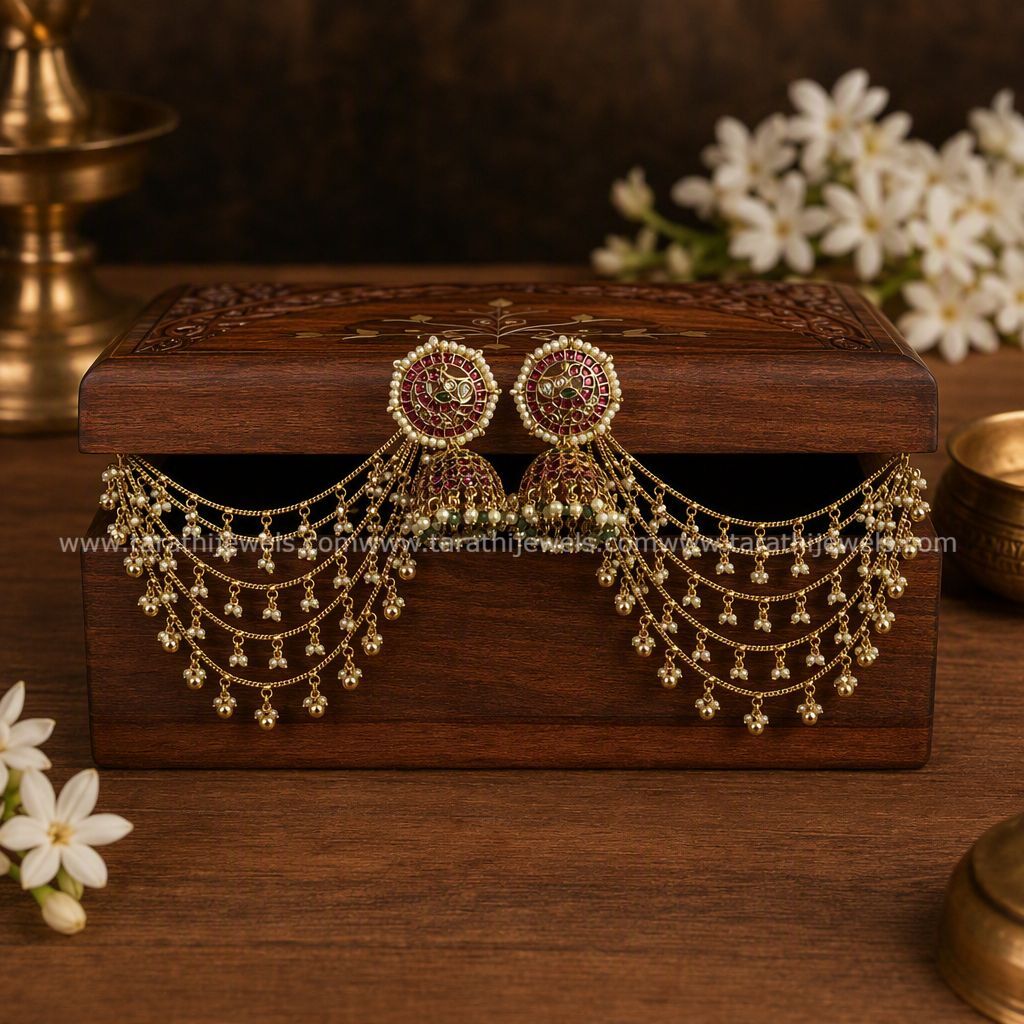 Earring Chain With Jumka ECJ03