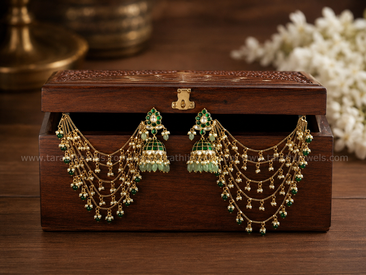 Earring Chain With Jumka ECJ04