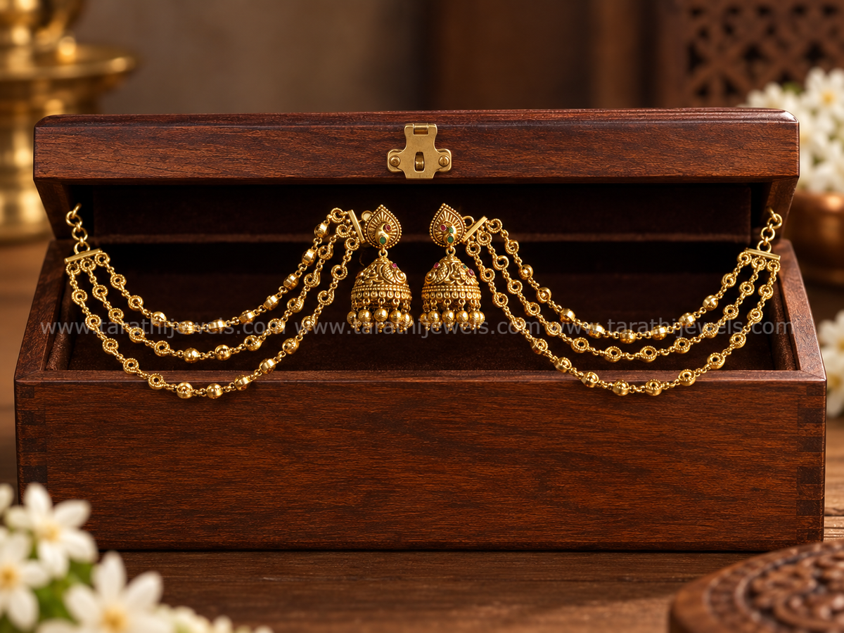 Earring Chain With Jumka ECJ23