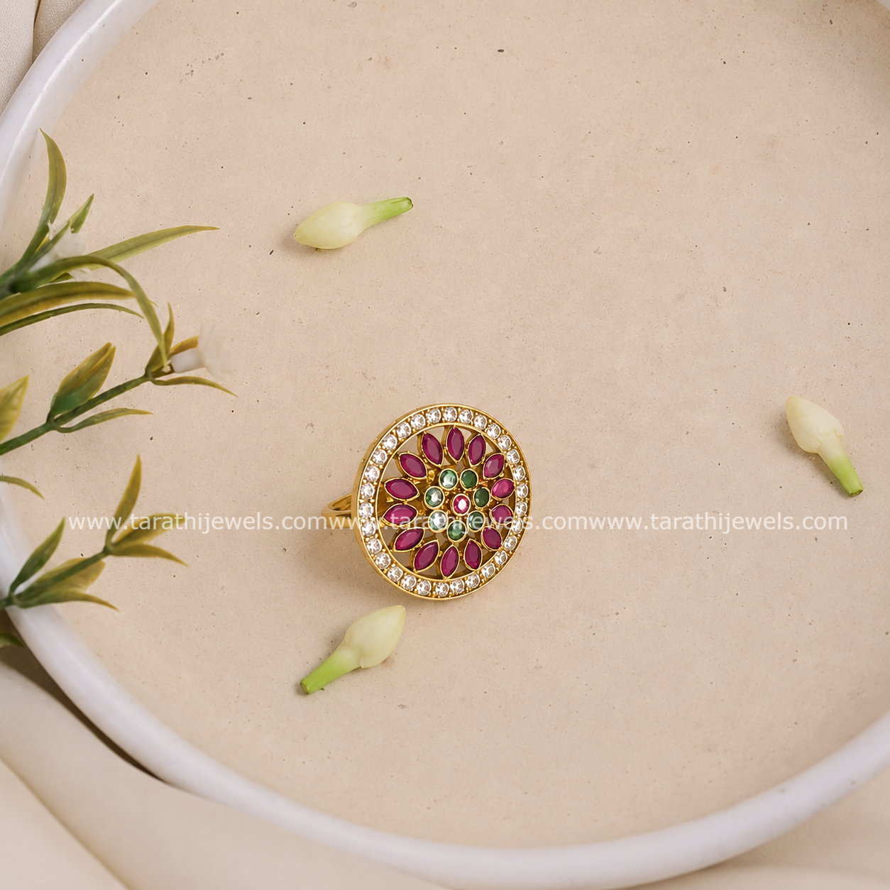 Flower Design Finger Ring FR06