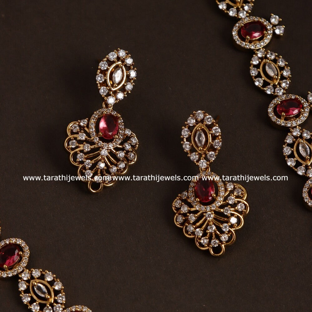 Sahana Ruby Stone Haaram HA236