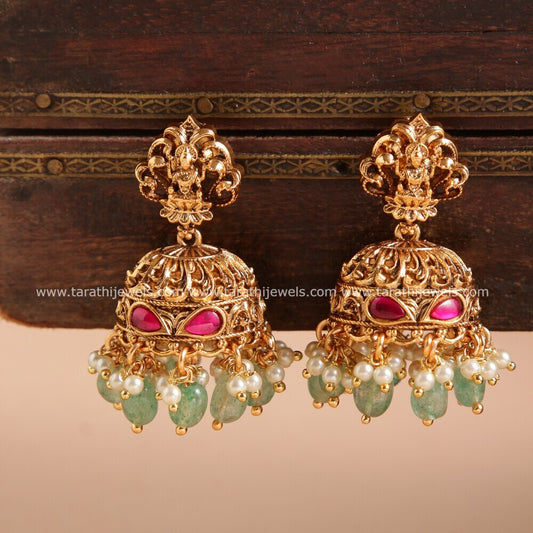 Antique Finish Lakshmi Long Haaram HA248