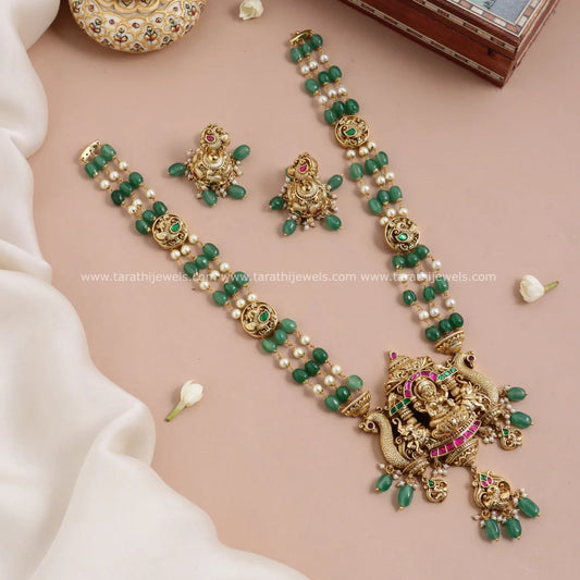 Pearl Beads Midlength Temple Haaram HA320