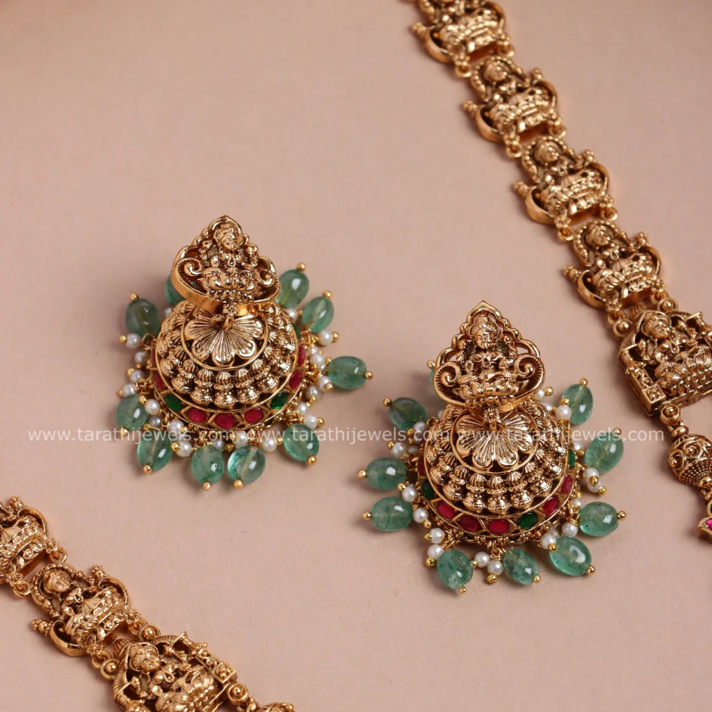 Tarathi Antique Finish Long Haaram HA326