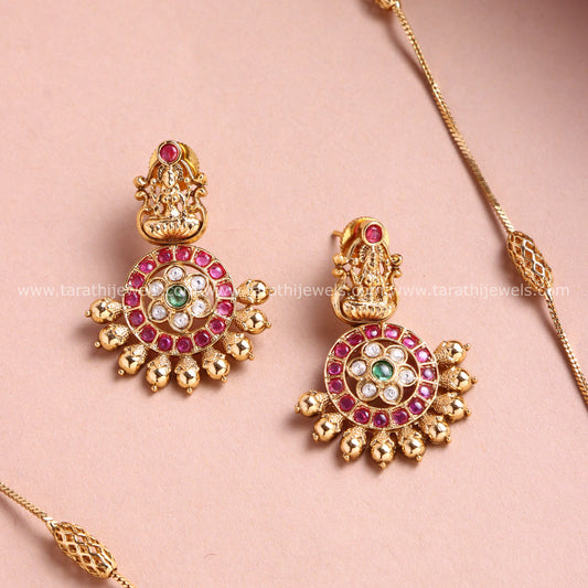 Gold Lakshmi Long Chain HA425