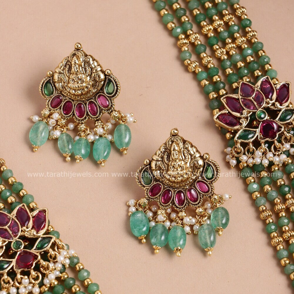 Grand Premium Green Beads Haaram HA443