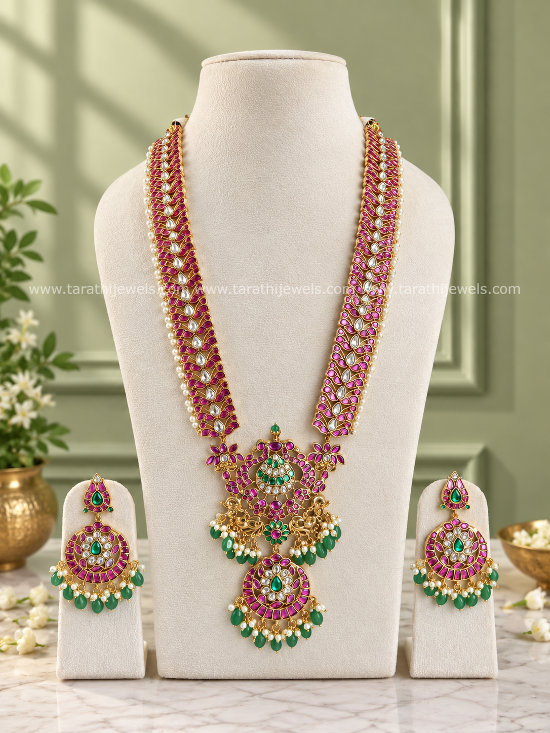 Tarathi Jadau Kundan Haaram HA460
