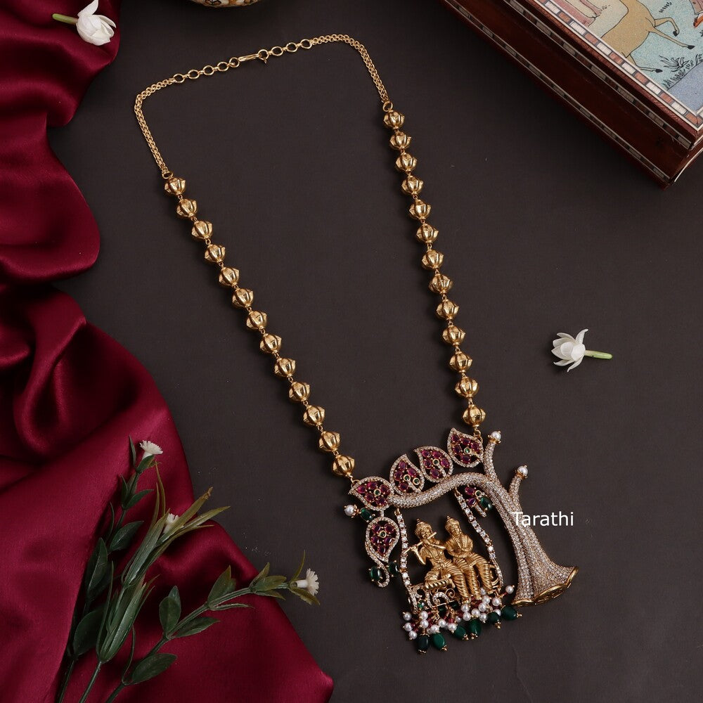 Radha and Krishna Long haaram HA181