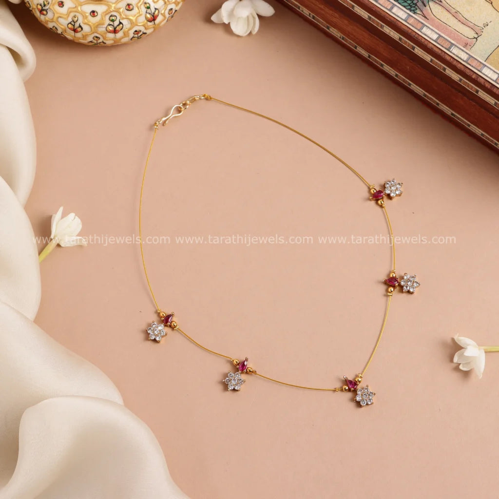 Simple Invisible Necklace N689