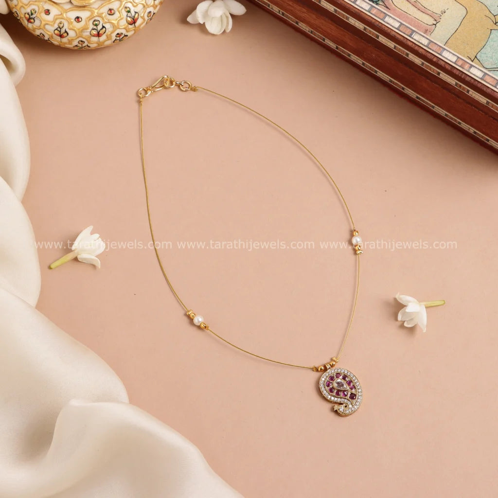 Simple Mango Invisible Necklace N685