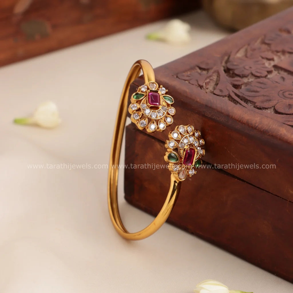 Gold Finish Kada Bangle BA126