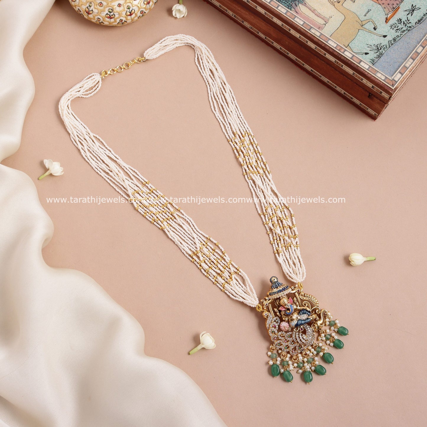Lord Ganesha Pendant Long Chain HA364