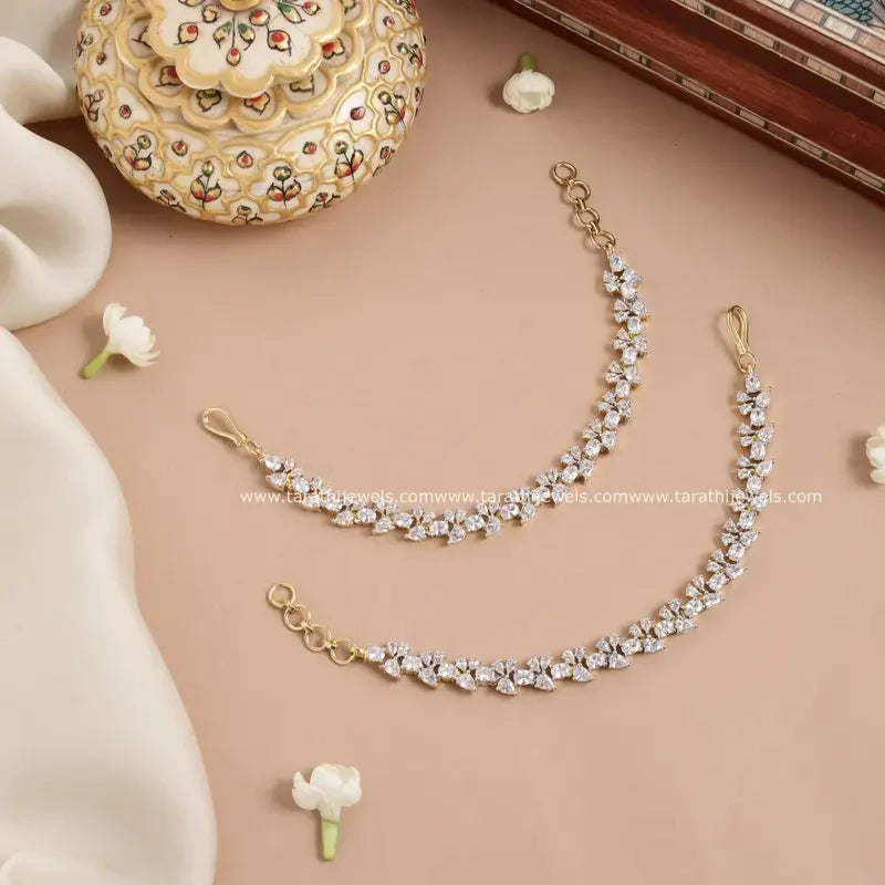 Diamond Look alike Earring Chain EC116
