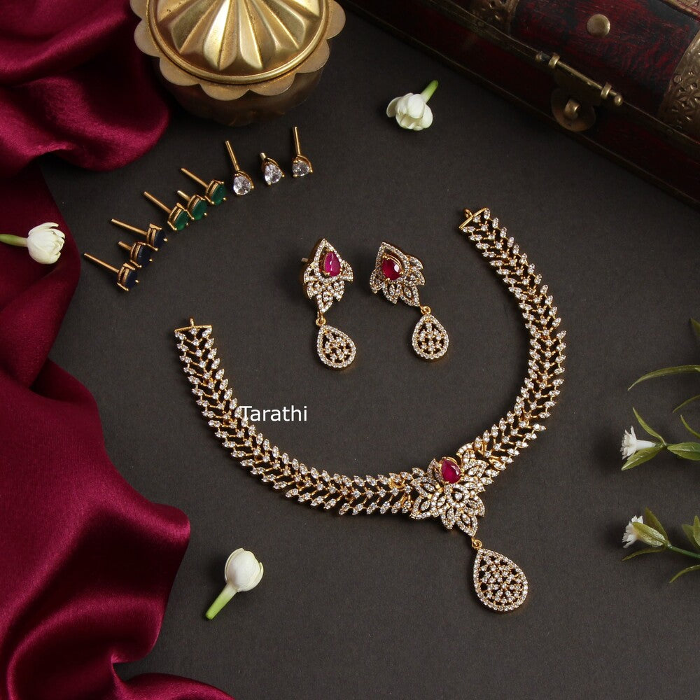 Party Wear Changeable Ad Necklace N350