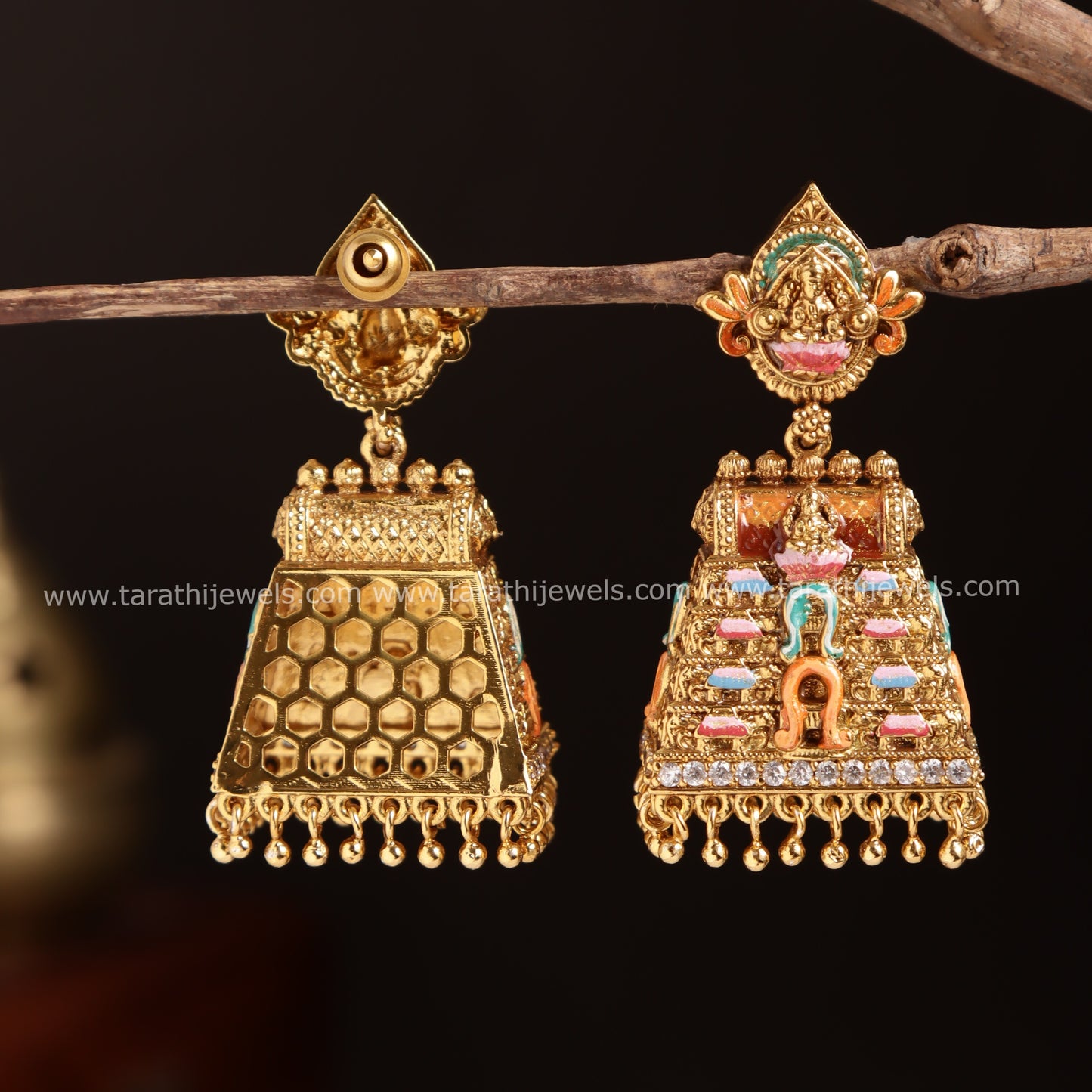 Hand Painted Temple Jumka