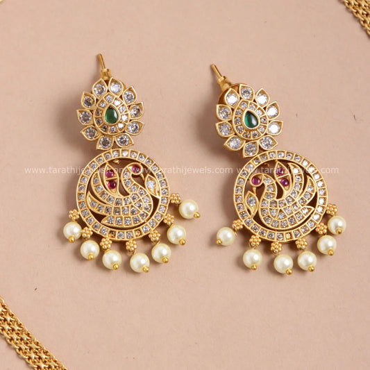 Ad stone Peacock Choker CH329