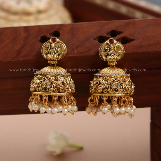 Amazing Lakshmi With Peacock Necklace N662