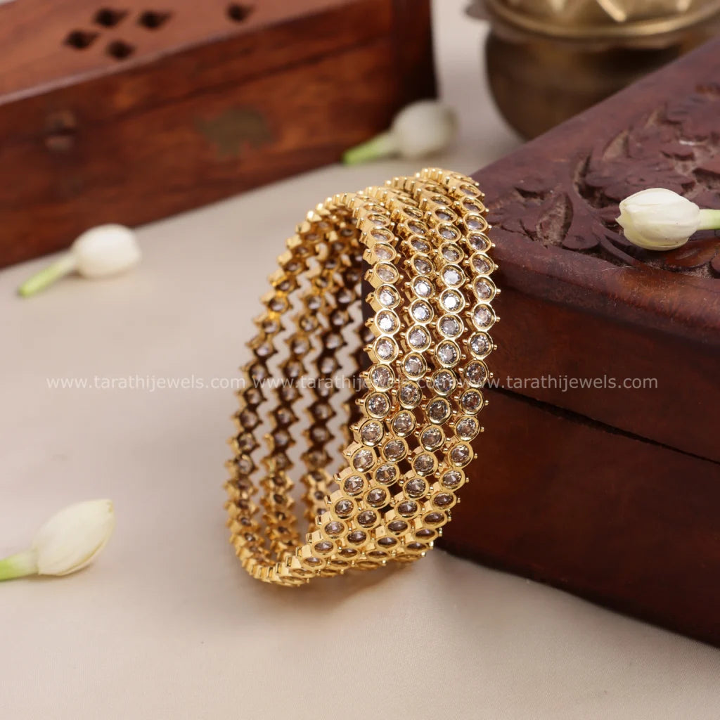 Gold Finish Ad Bangles BA135