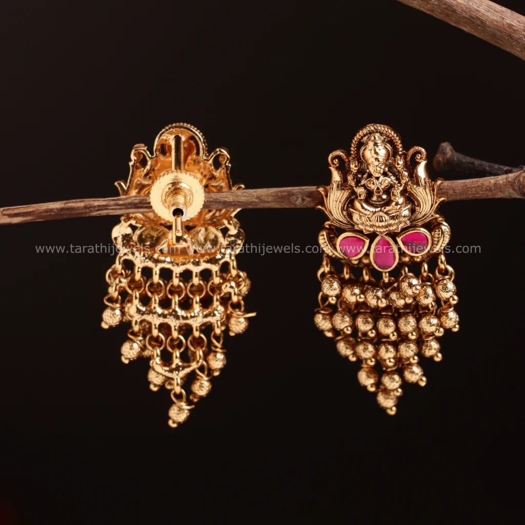 Lakshmi Golden Beads Drops Earring EA521