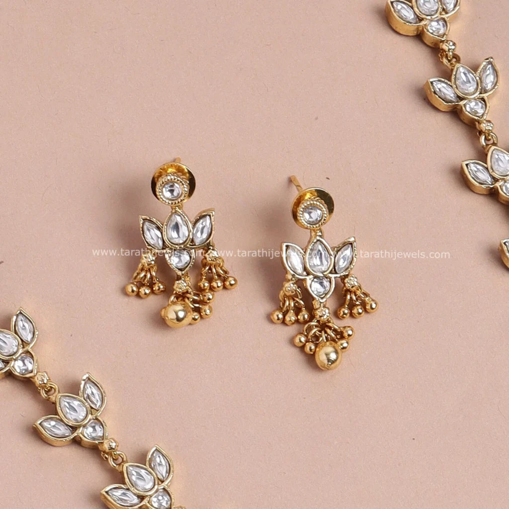 Tarathi Two in one Jadau Kundan Stone Haaram HA330