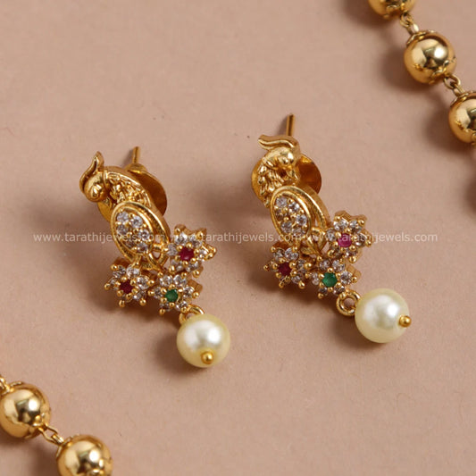 Ad Bridal Peacock Haaram HA275