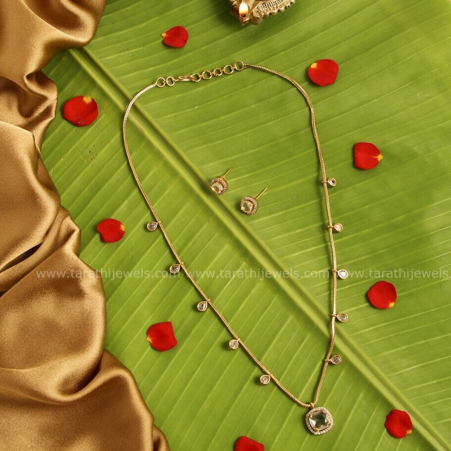 Archana White Stone Necklace N514