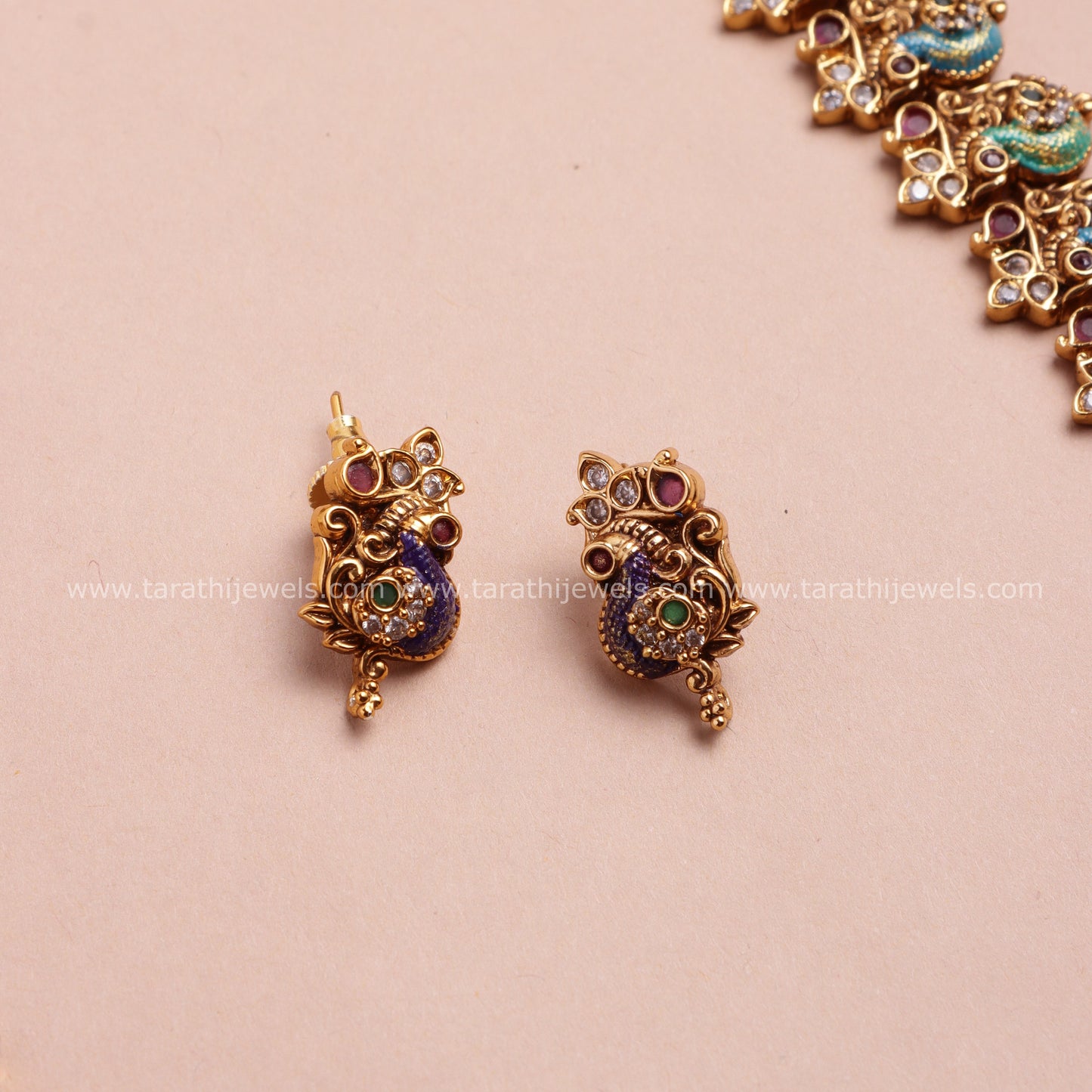 Premium Quality Gold Tone Heritage Jewellery Haaram HA408
