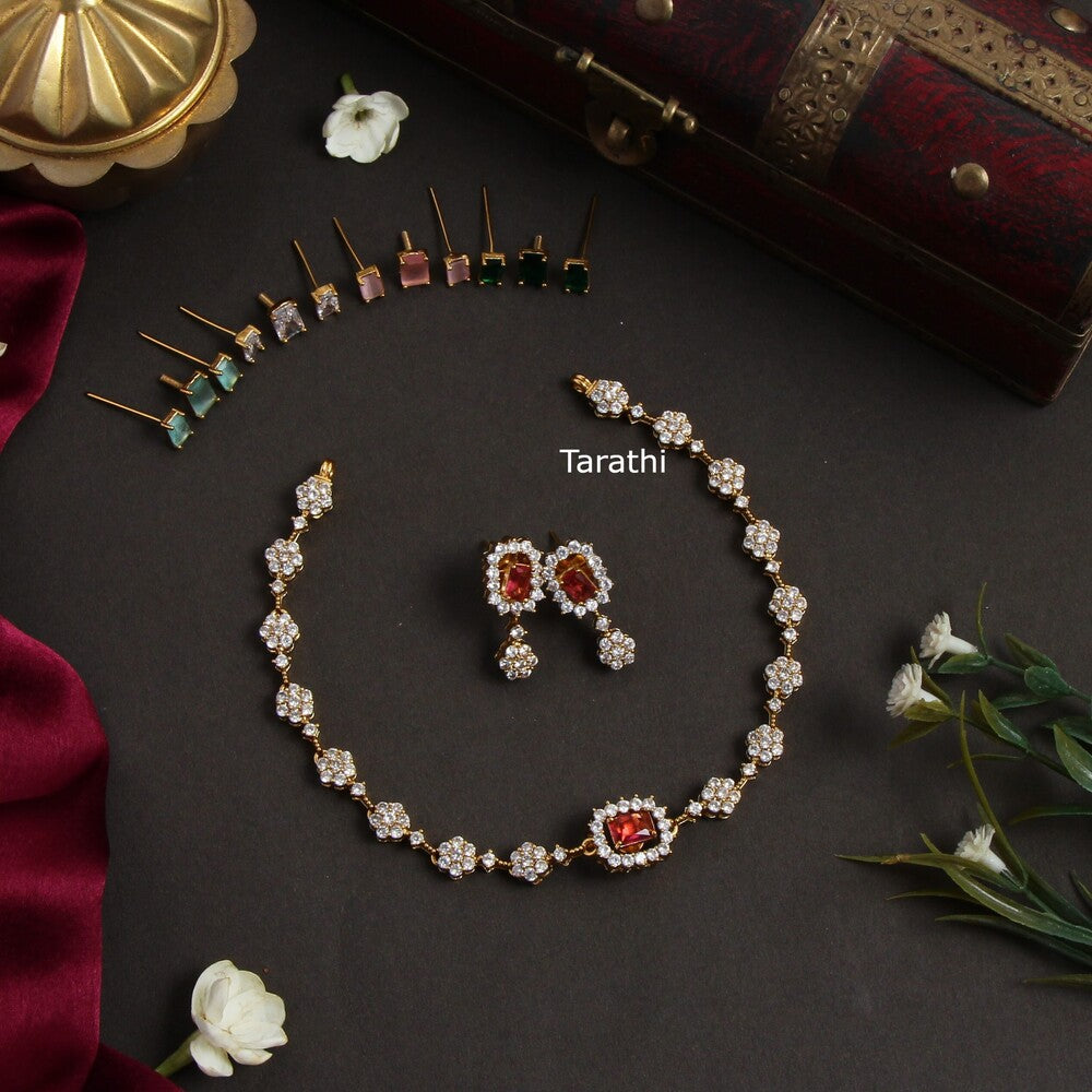 Antique Gold finish Interchangeable Neckpiece N358