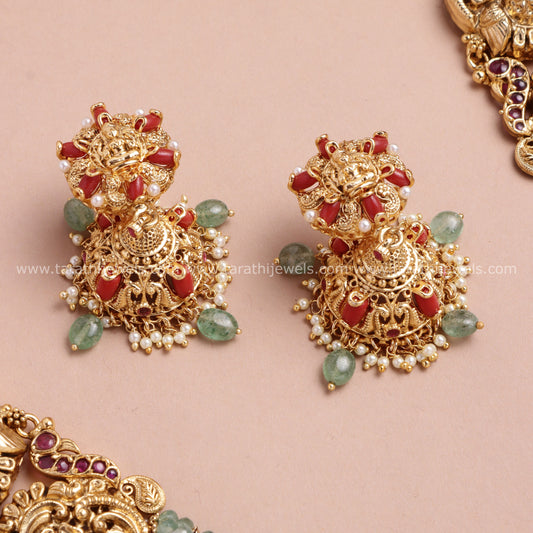 Tarathi Coral Long Haaram HA413