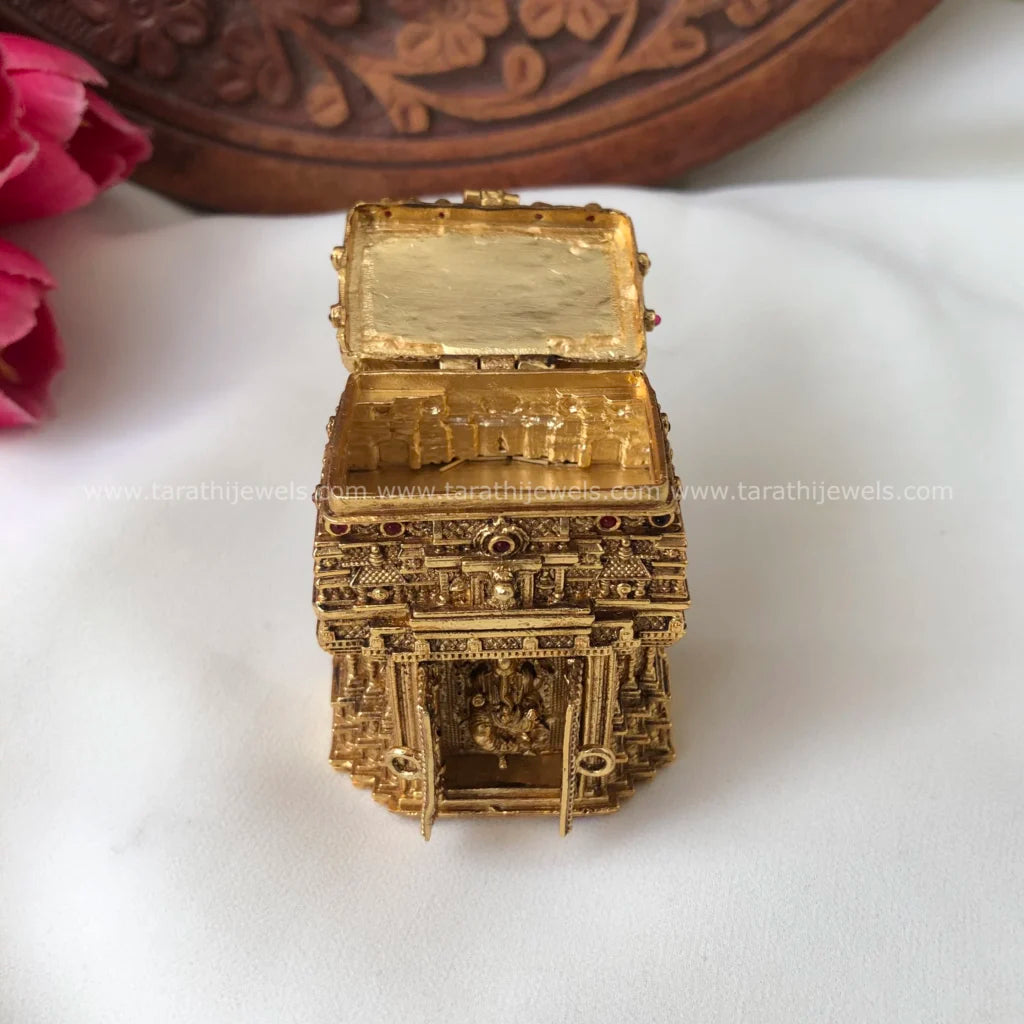 Golden Temple Style Kumkum Box KK36